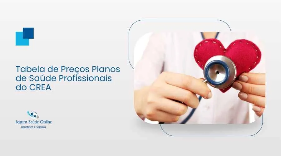 Tabela de Preços Planos de Saúde Profissionais do CREA